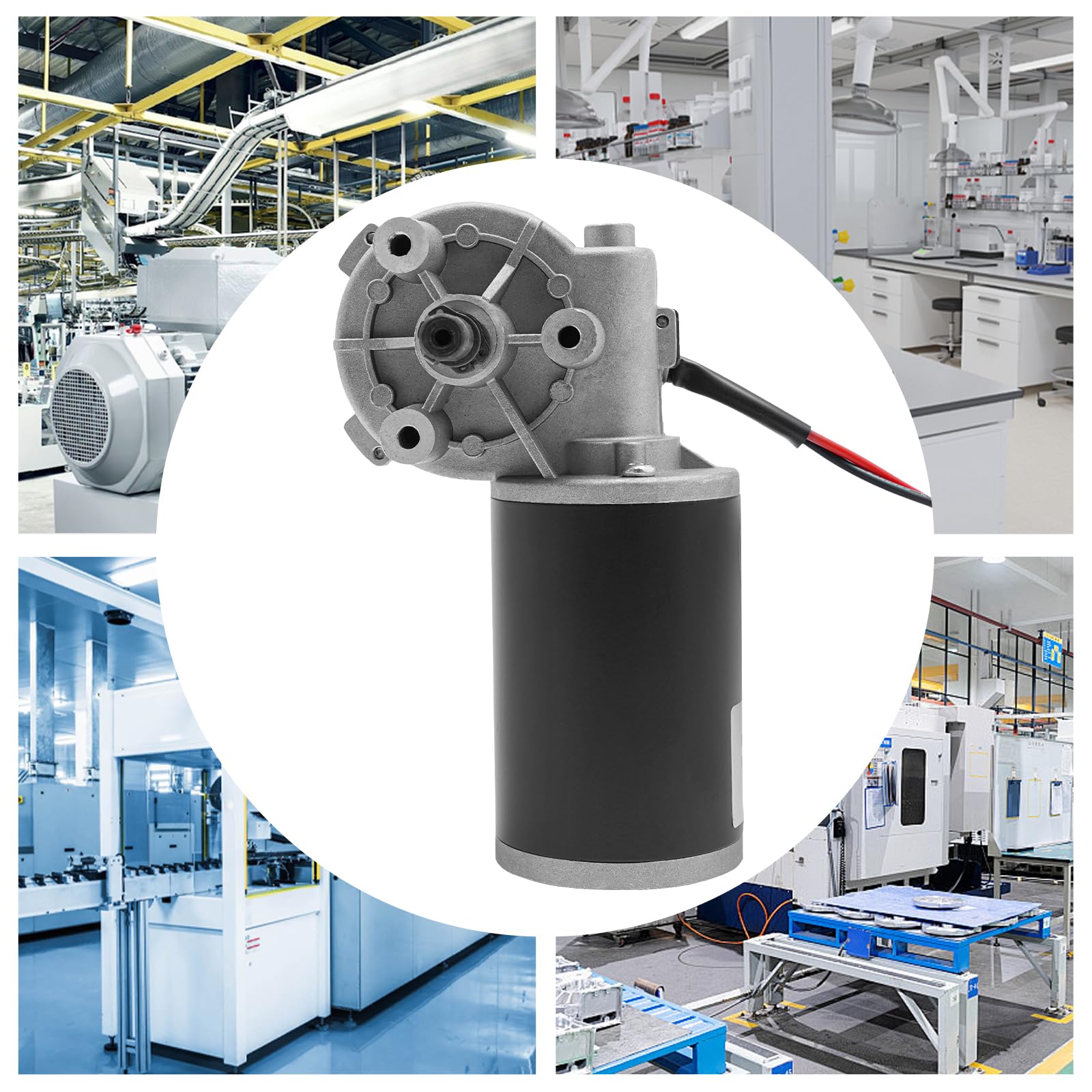 Motore DC 5V 1760 RPM Con Riduttore A Vite In Rame - Reversibile, Micro Motore Ingranaggi