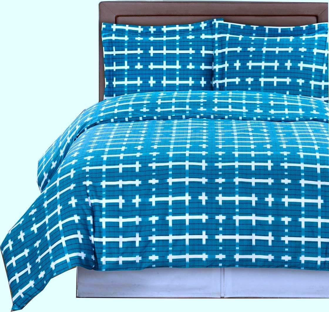 sheetsnthings Luxury 3PC King/Calking Printed Ivory with Wine Tustin Duvet Cover Set, 100% Cotton Fiber Reactive Prints with Matching Pillow Shams