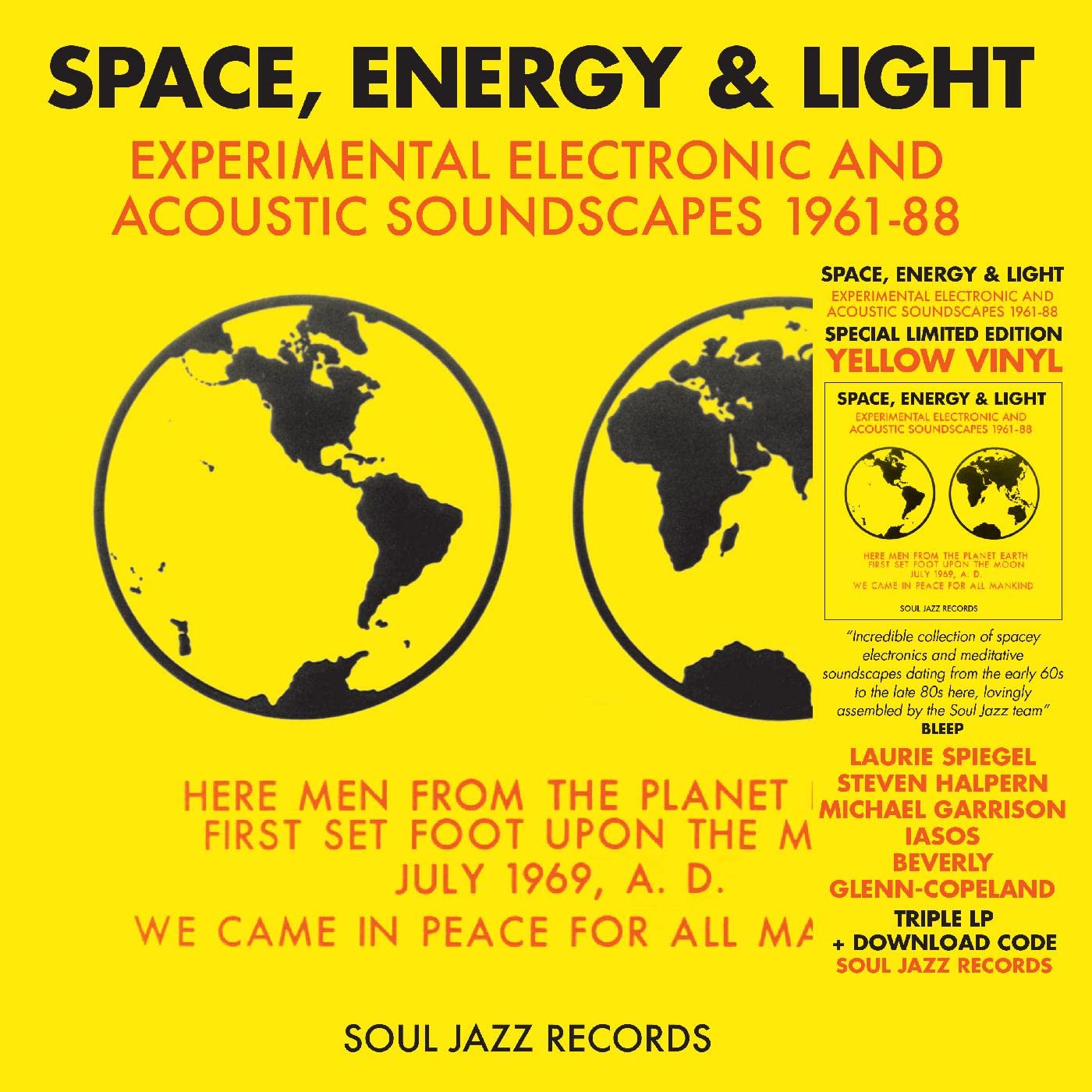 英3LP Various Space, Energy &amp; Light (Experimental Electronic And  SJRLP392C Soul Jazz Records /00620 Space, Energy & Light: Experimental Electronic And Acoustic