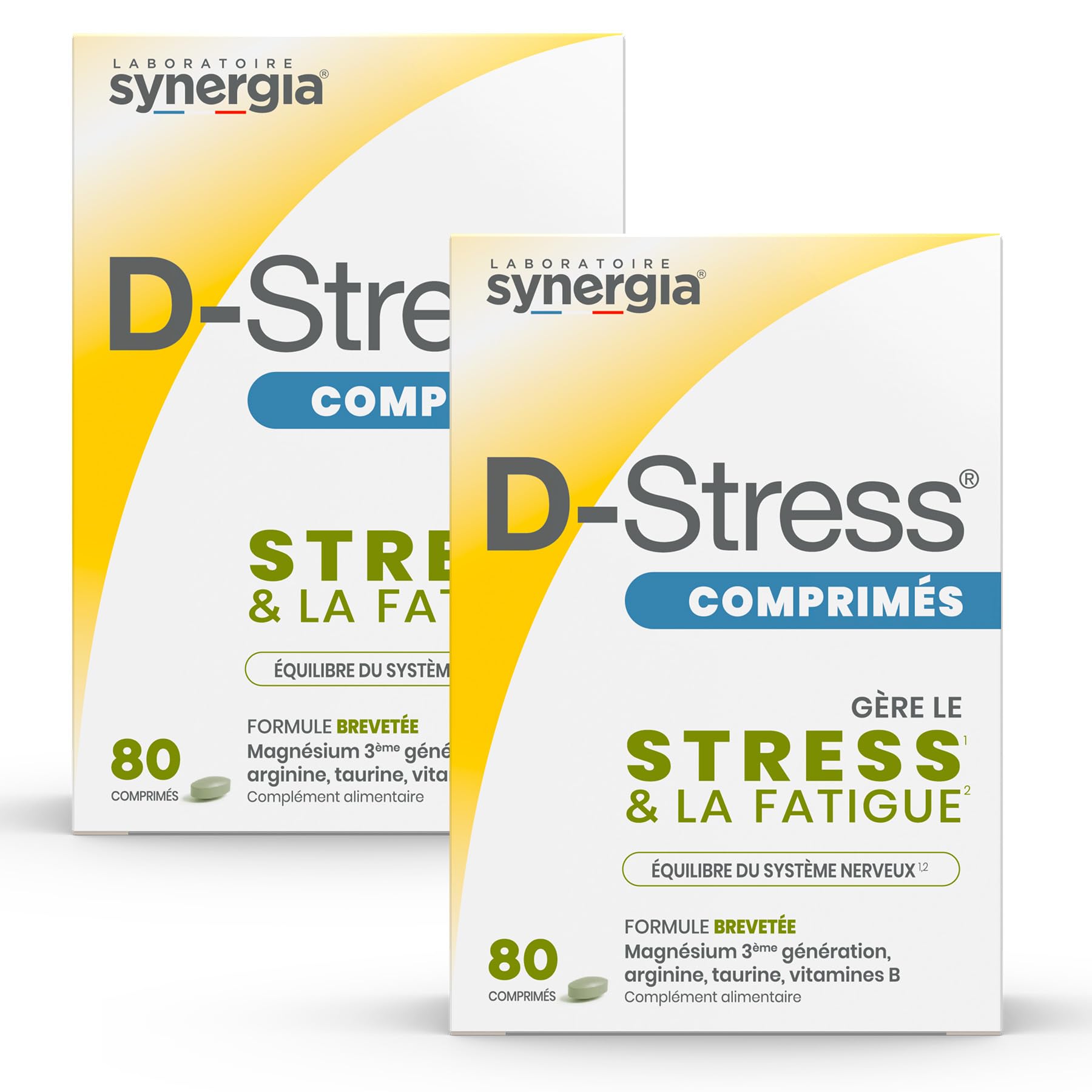 D-STRESS COMPRIMÉS Lot de 2 + 1 Produit Synergia Offert | Magnésium de 3ème Géné