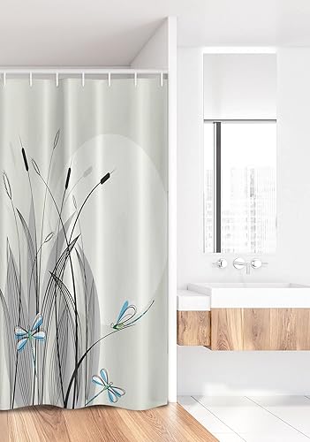 Miniatura 2 de Lunarable Octopus Stall - Cortina de ducha con gráfica de puipo Kraken, tema náutico, set para cuarto de baño de decoración con ganchos, Tela, Beige