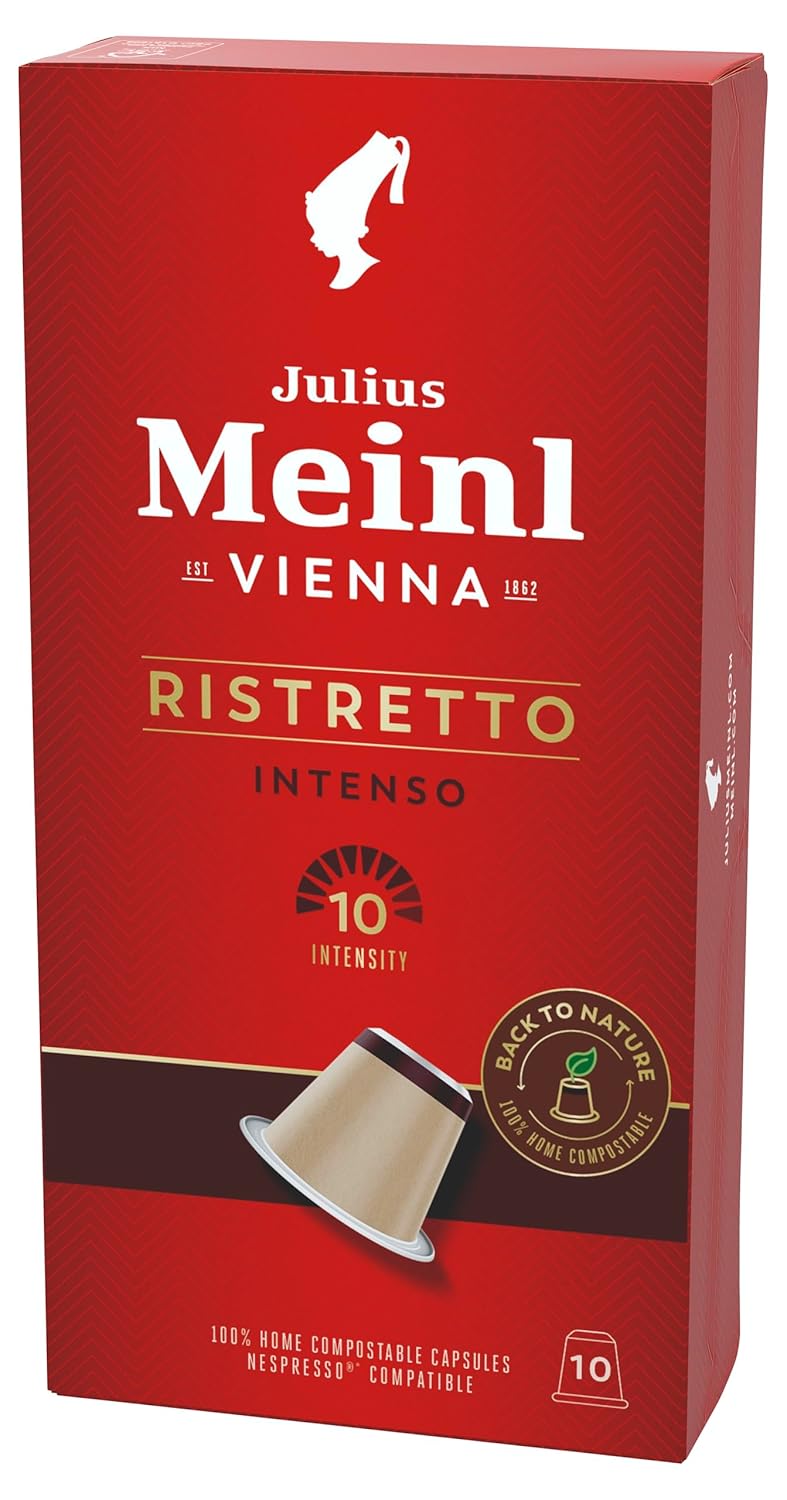 Julius Meinl Ristretto Intenso Biodegradable Nespresso Capsules 10ct