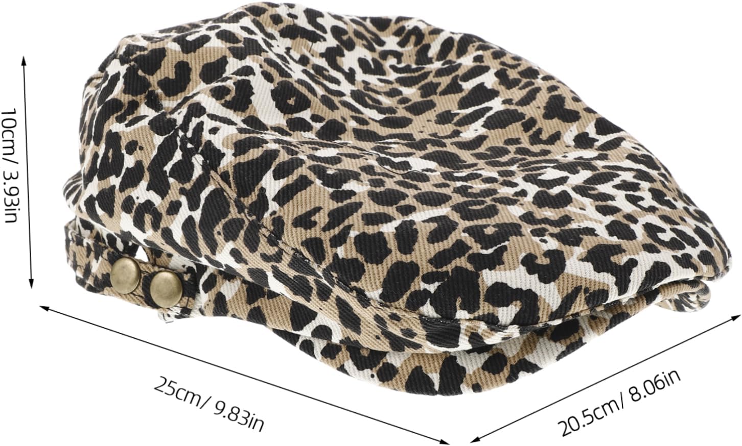 Leopard Print Flat Cap Beret for Women Newsboy Hat Stylish Spring Autumn Accessory for Parties and Everyday Wear Versatile Gender-Neutral Design