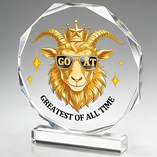 Goat Trophy - Acrylic Championship Trophy Award, 4.72x5.27 Inch - Perfect for Sports Tournaments, Academic Competitions, School Awards, Party Prizes for Adults