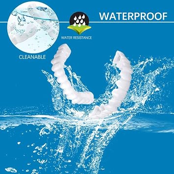 False Teeth 2 Pairs Clip in Veneers Teeth, False Teeth Veneers Top And Bottom, Clip on Veneers Snap on Veneers Teeth Top And Bottom Set, Veneers Teeth for Men Women [Energy Class A]