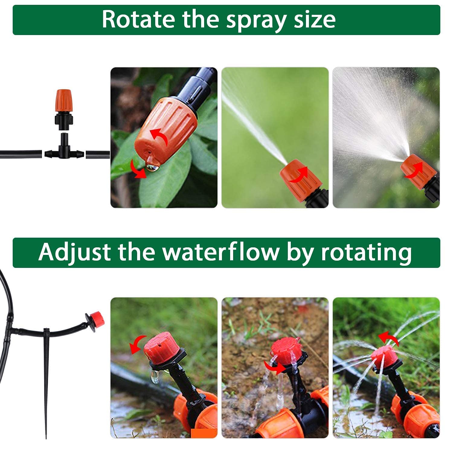 Kit d'irrigation goutte-à-goutte pour jardin