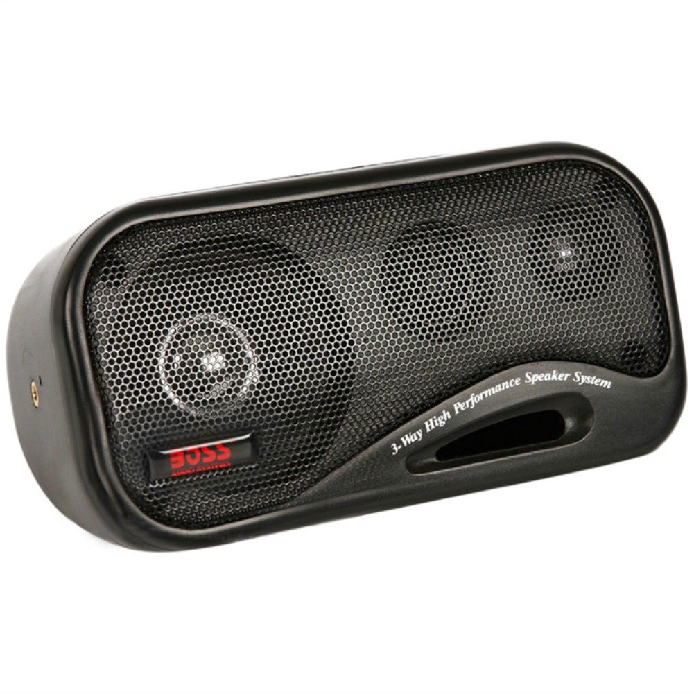 2 BOSS AUDIO SYSTEM AVA6200 AVA 6200 casse nere bass reflex 18,50 cm a 3 vie 100 watt rms 200 watt max per interni auto casa locali commerciali, a coppia