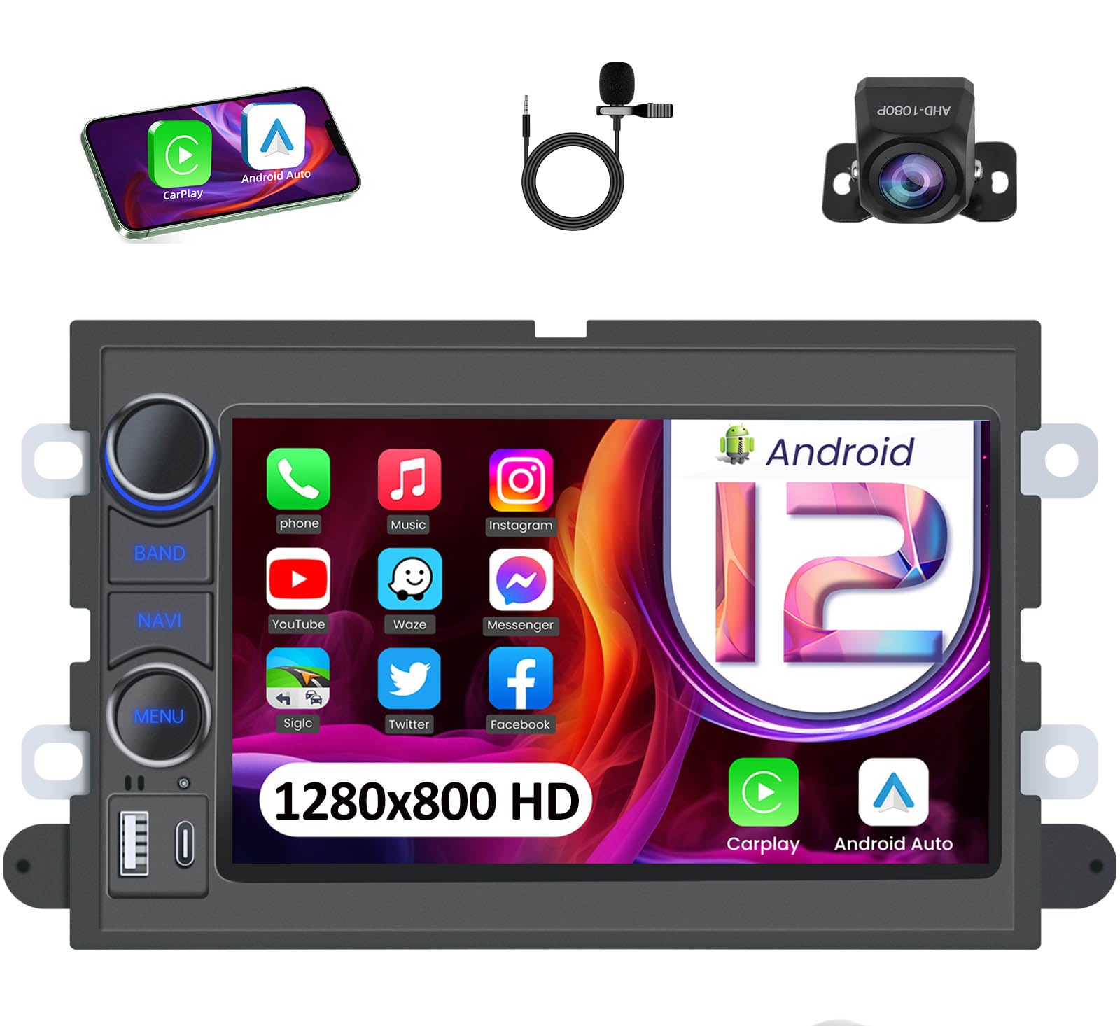 Car Radio Stereo for Ford F150 2004-2008: Upgrade 1280 * 800 7
