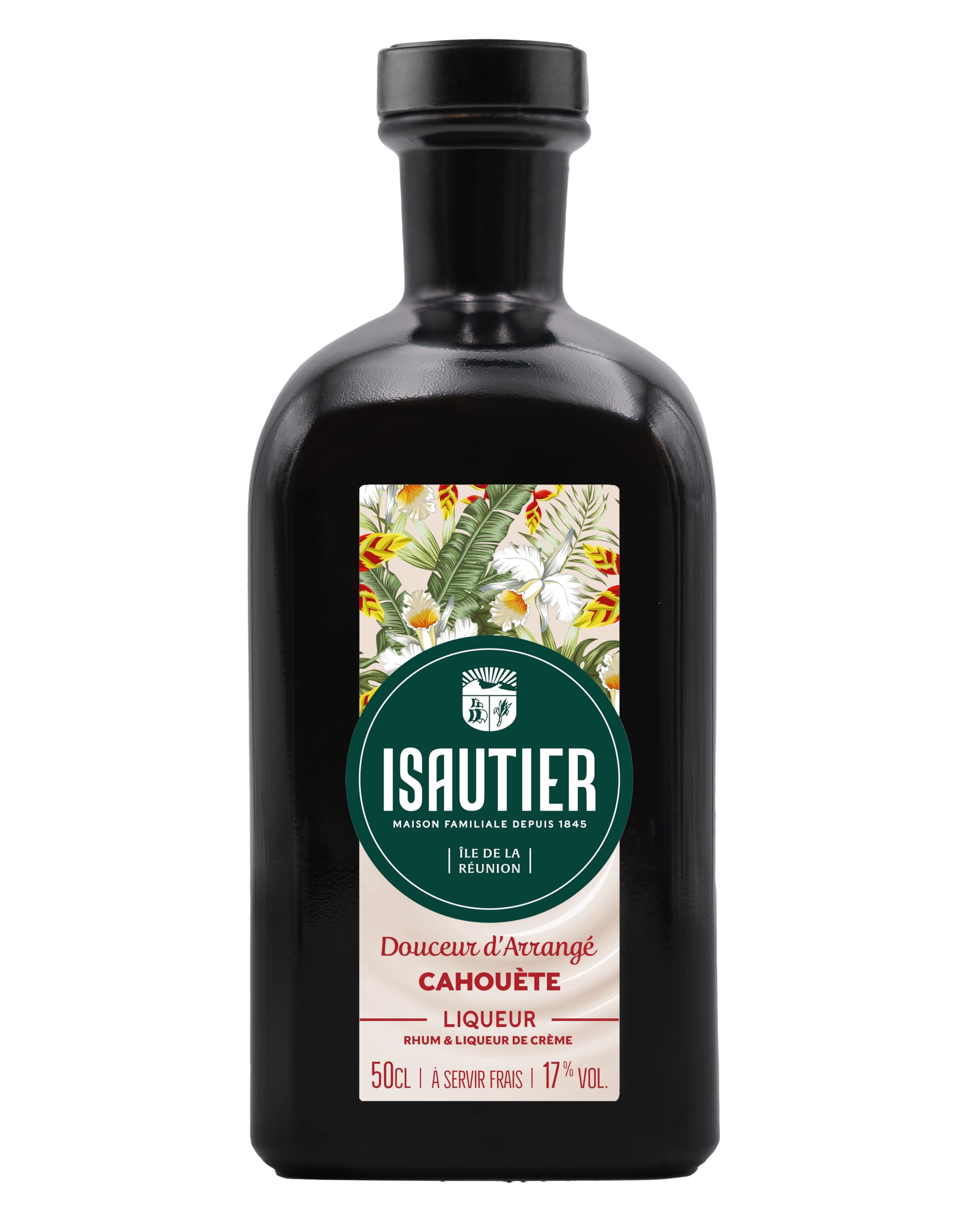 Isautier - Douceur d'Arrangé Cahouète, Liqueur de Rhum - Ile de la Réunion - 17° (1 x 0,5L)