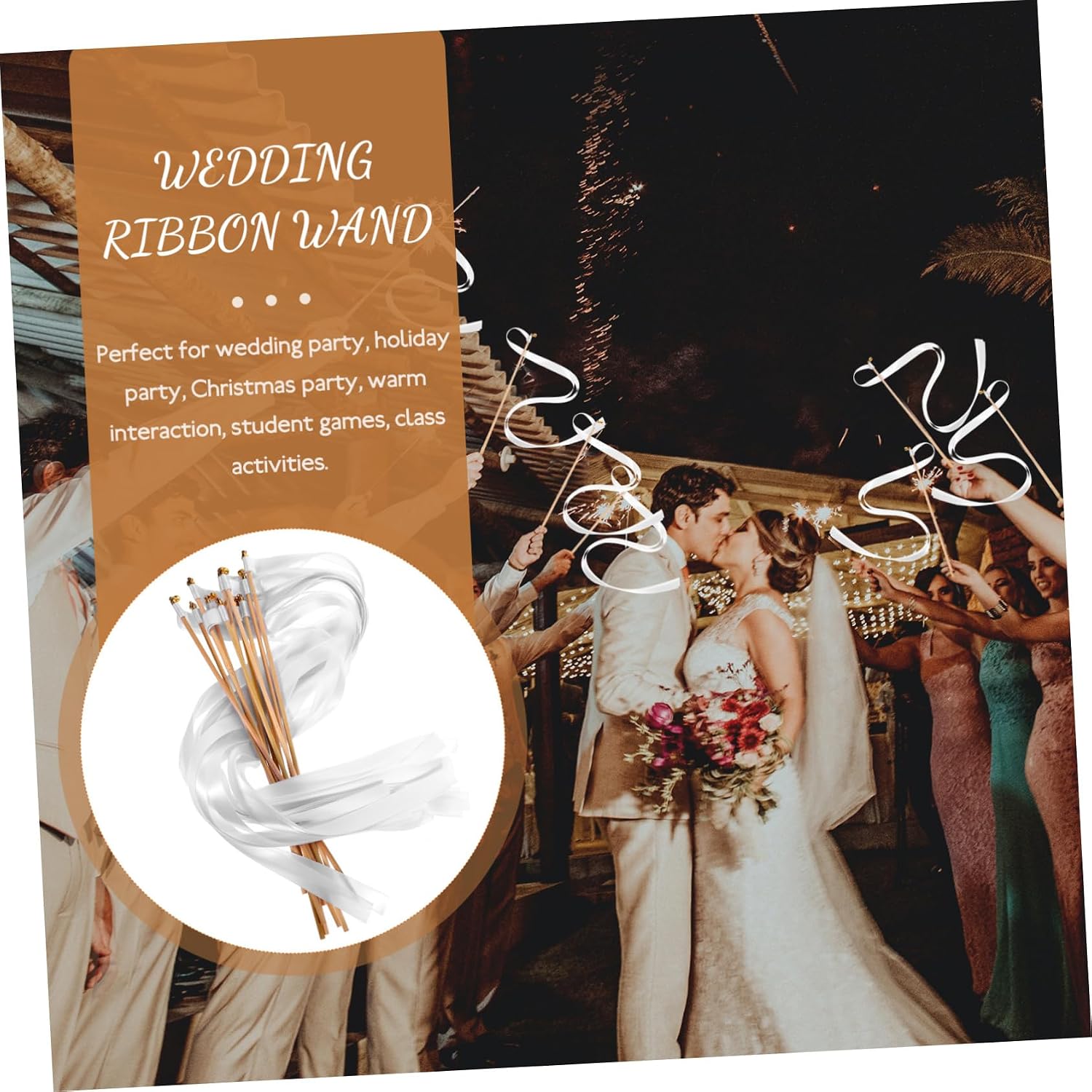 30pcs Fairy Ribbon Sticks with Bells Creative Party Wand Streamers for Weddings Birthdays Festivals Unique Decorative Lightweight Design for Magical Celebrations