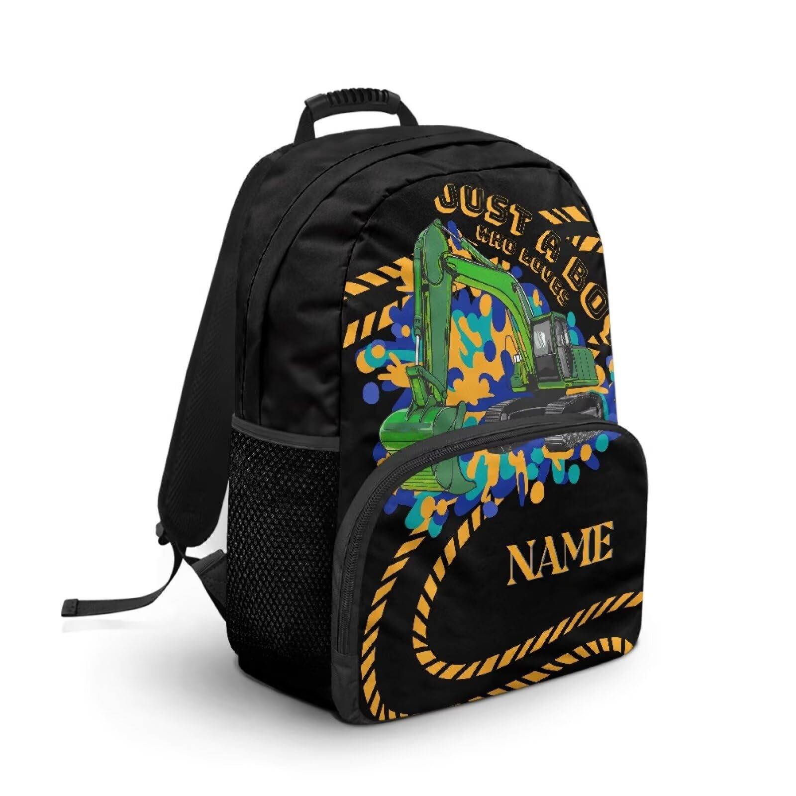 COEQINE Mochila personalizada para niños con estampado de coches, mochilas personalizadas para niños con nombre, mochila escolar para adolescentes, mochila escolar para escuela secundaria, mochila