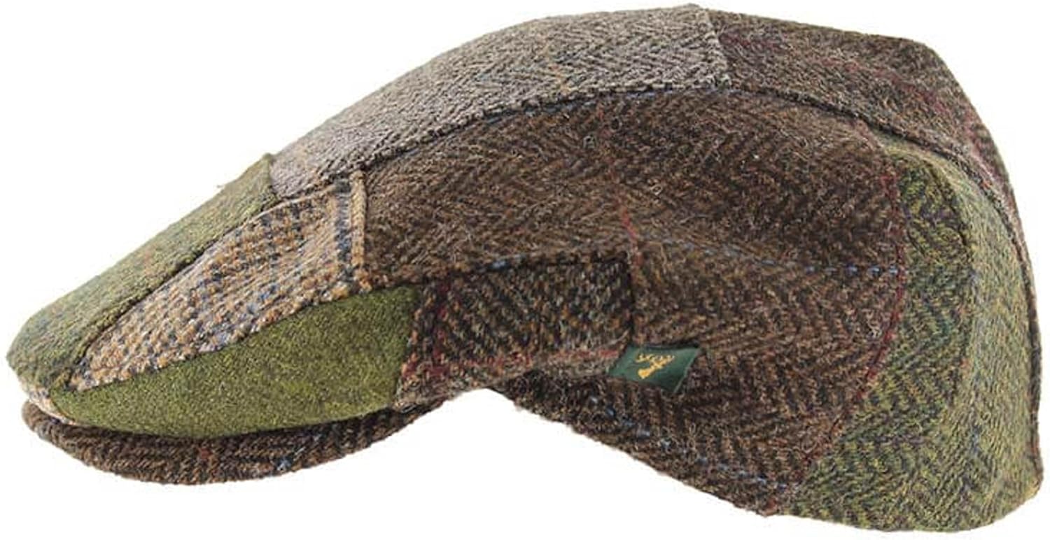 Irish Tweed Patch Cap, Trinity Style, 100% Irish Wool, Made in Ireland - Image 4