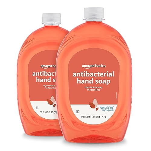Tienda Basics Repuesto de jabón líquido antibacteriano para manos, hidratante ligero, sin triclosán, cítricos, 56 onzas líquidas, paquete de 2