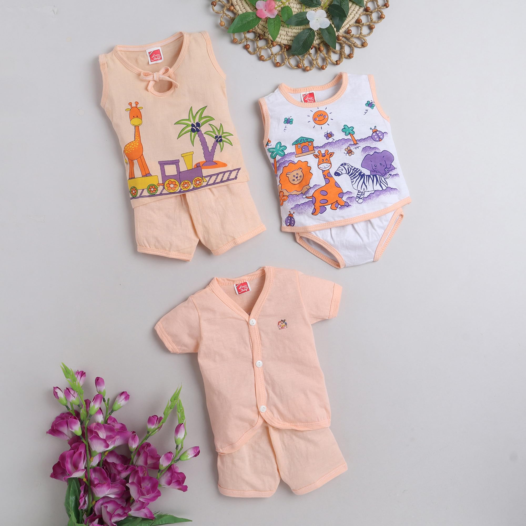 Oganic Ink Baby Gift Set 0 to 6 Months - Aristocrat Peach P1-image-30
