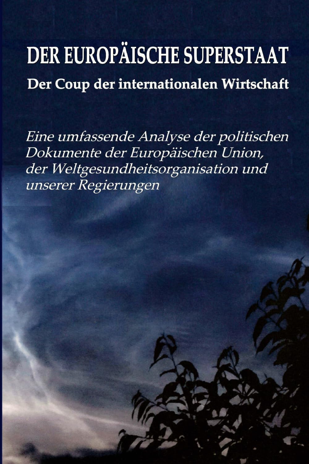 DER EUROPÄISCHE SUPERSTAAT - Der Coup der internationalen Wirtschaft: Eine umfassende Analyse der politischen Dokumente der Europäischen Union, der Weltgesundheitsorganisation und unserer Regierungen