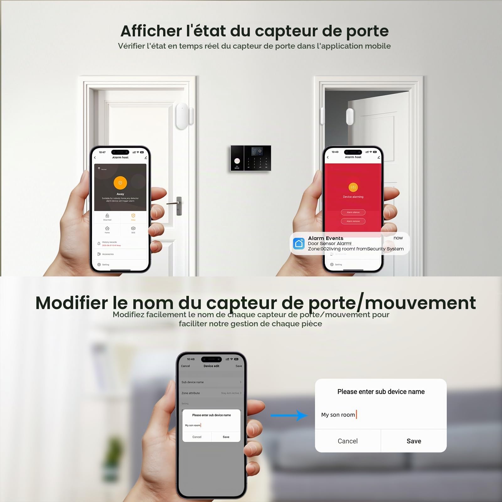 PGST Alarme Maison sans Fil, WiFi/4G GSM Systèmes Sécurité pour la Maison avec APP, 22-Pièces Kit Alarme avec 110DB Sirène – pour Camping-Car, Garage, Bureau, Compatible avec Alexa, Google Assistant