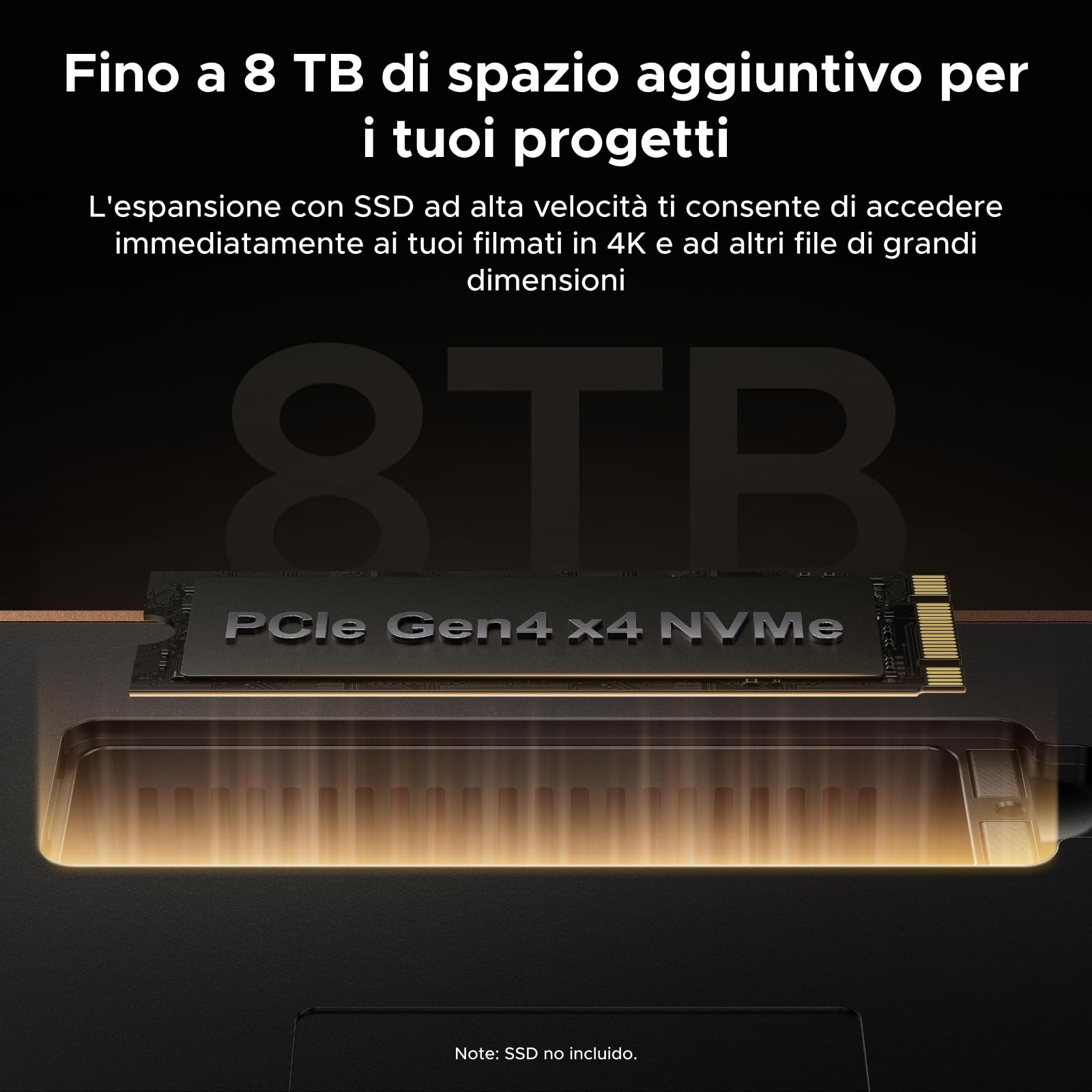 UGREEN Maxidok Thunderbolt 5 Docking Station Revodok 17 in 1 120Gbps con 3*Thunderbolt 5 e DisplayPort Singolo 8K60Hz Doppio 6K@60Hz Max Case SSD M.2 140W PD 2.5GbE Lettore SD TF 4.0 3.5mm Aux