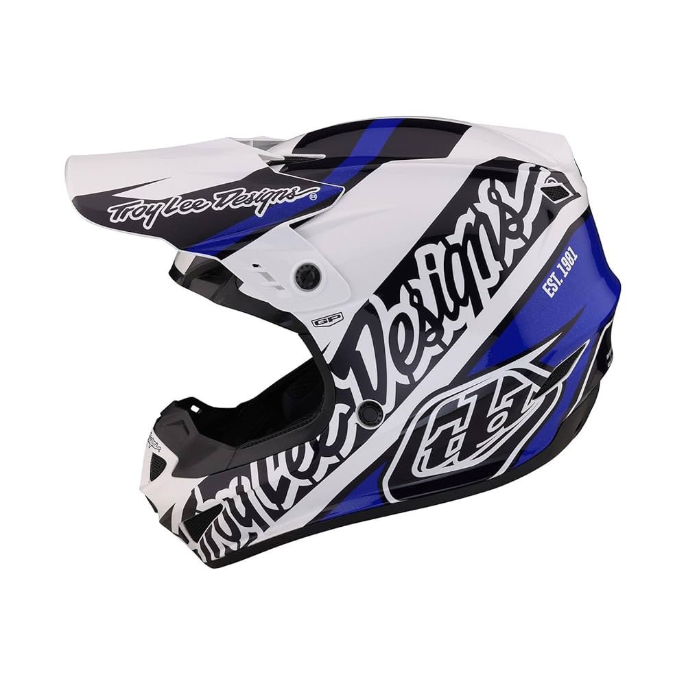 Amazon.com: Troy Lee Designs - GP Helmet; Slice Blue XS