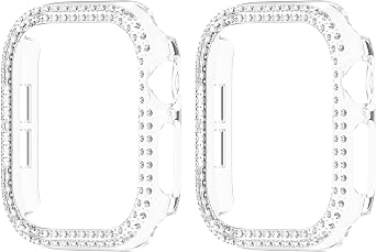2-Pack Bling Bumper Case for Apple Watch 42mm Series 11/10