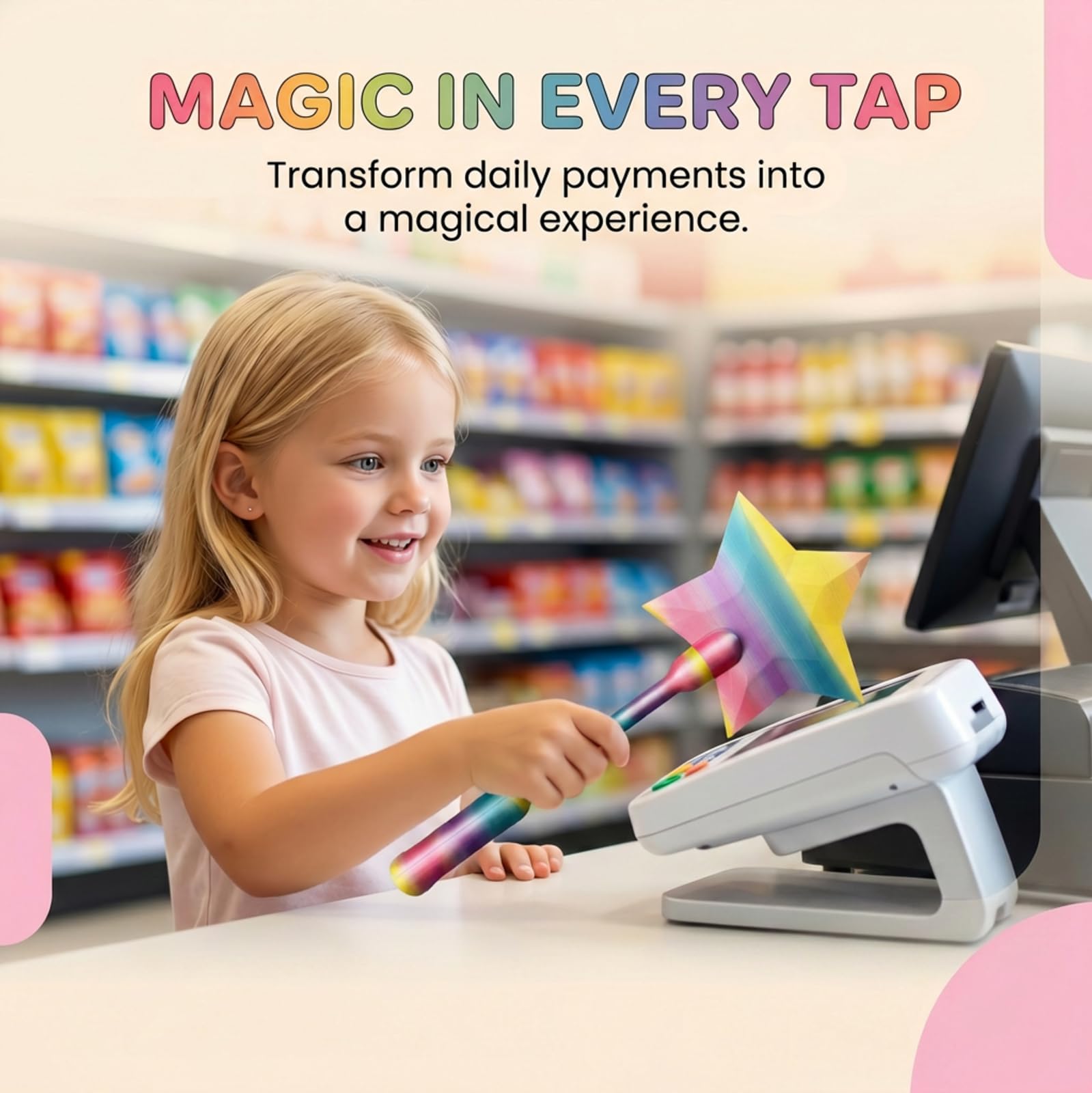 3D Printed Credit Card Wand, Magic Fairy Wand Credit Card Holder, Tap to Pay Wands - Image 8