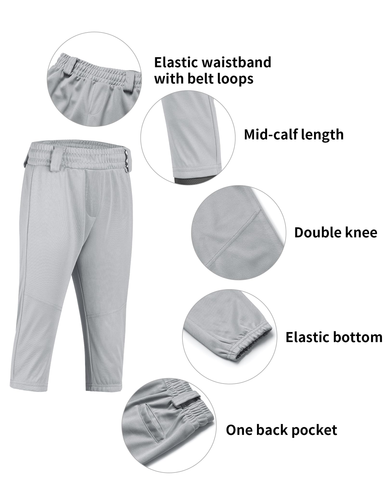 QBK 2T/3T/4T/5T für Jugendliche, Kleinkinder, Jungen, Baseballhose, Mädchen, Softball-Hose, Kinder-T-Shirt, Ballhose