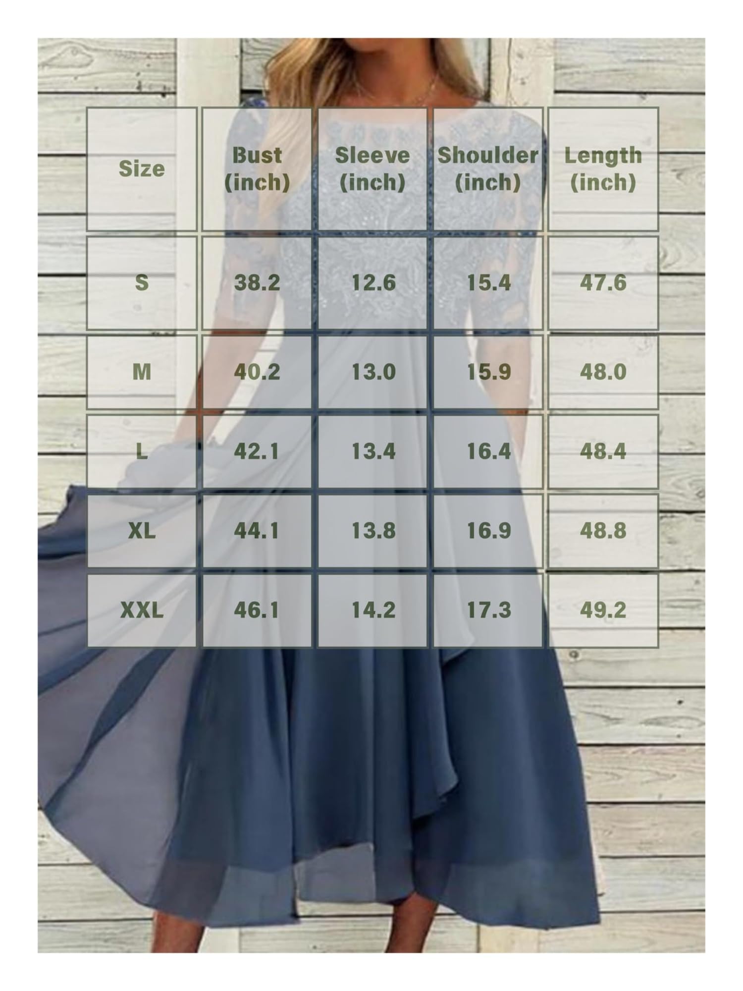 Générique Robe d’invitée de Mariage · Robes de Cocktail Femmes Bourgogne Dentelle Mousseline Mi-Longue Manches 1/2 Coupe A