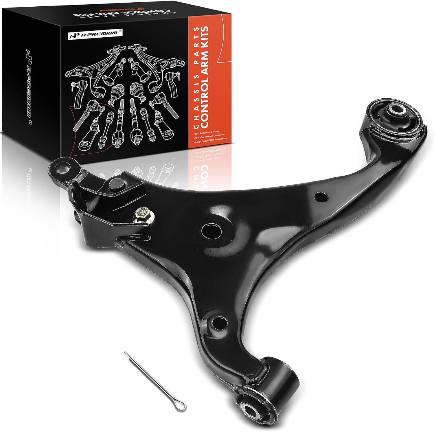 A-Premium Front Left Lower Control Arm, with Bushing, Compatible with Kia Optima 2006-2010, Rondo 2007-2012, Magentis 2006