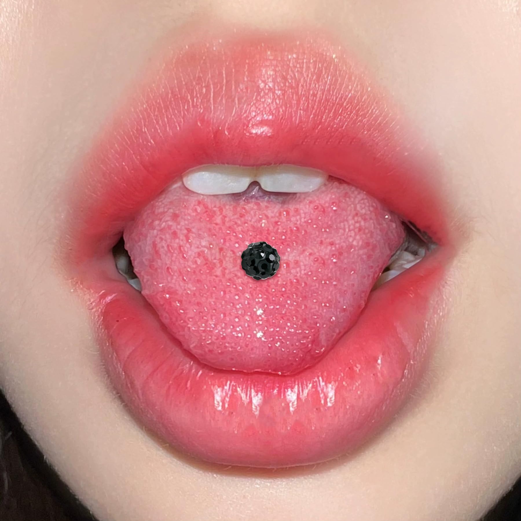 Zungenpiercing Kunststoff 12/14/16/18/25/32/35/38mm Klar Bioflex Zunge Piercing Schmuck Brustwarzenstäbe 14g Flexibler Gerader Barbell