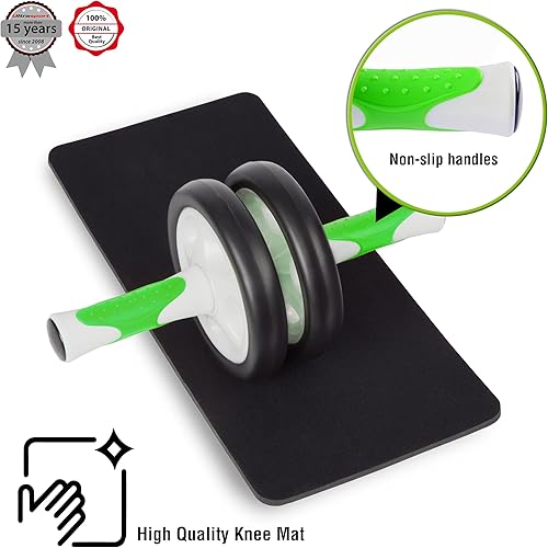 Miniatura 2 de Ultrasport Ab Roller Abdominal Trainer, práctico dispositivo de entrenamiento y entrenador muscular abdominal  ejercita el vientre, los abdominales