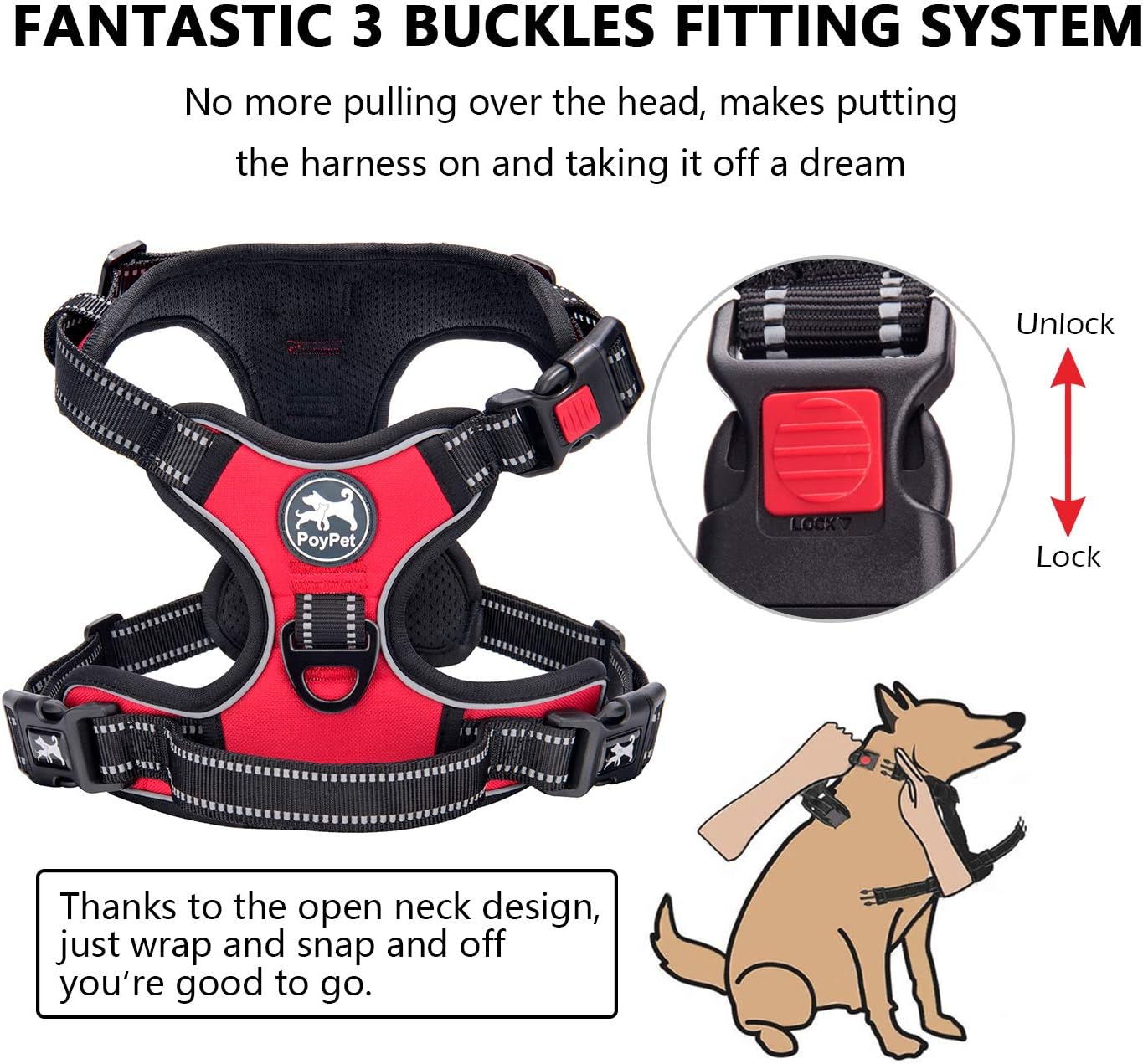 Poypet no pull dog harness review Clearance
