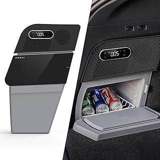 Tesla Model Y Refrigerator, Trunk Car Fridge 12V Design for Model Y 5 Seater, 12V Refrigerator Trunk Car Fridge 16qt(15L) for Outdoor, Travel, Camping