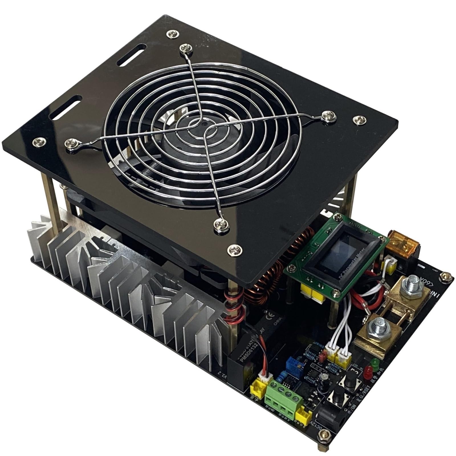 BNVEWR induction heater, Induction Heater 3000W ZVS Heating PCB Board Machine + Coil + 70ml Crucible + Pump + Power Supply(1)