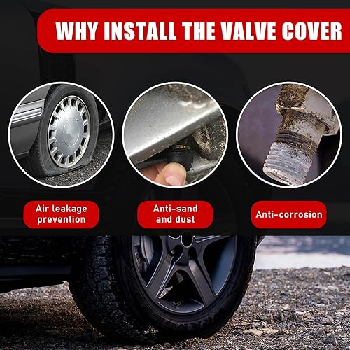 Miniatura 9 de Ziciner 12 PCS Car Tire Valve Stem Caps, Aluminum Alloy Wheel Valve Covers with Rubber O-Ring, Corrosion Resistant Leak-Proof Tire Air Cap Set, Blue