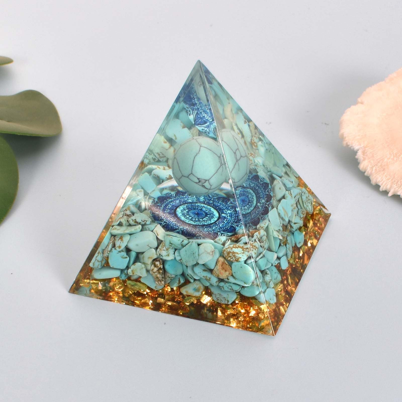 Piramide Orgonite Con Ametista E Albero Della Vita - Per Meditazione, Yoga E Energia Positiva, 6cm - Decorazione Spirituale - Foto 9