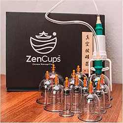 Maleta Kit Ventosa com 12 Copos: Bomba de Sucção, Magneto e Mangueira para Auto-Aplicação