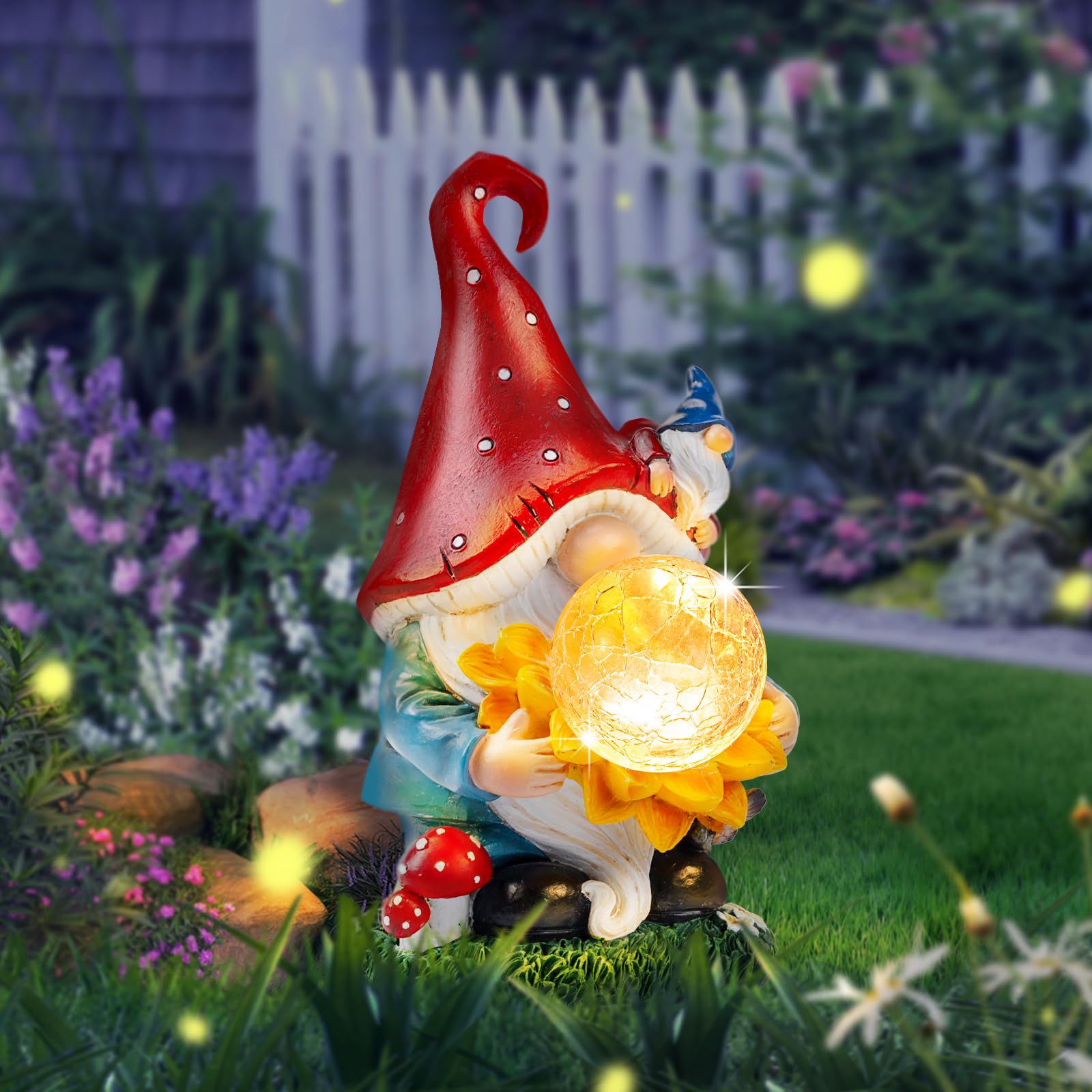 Amazon.com: SUCUY Solar Gnomes Garden Decor Outdoor Statues