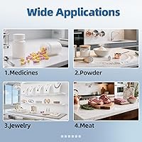 Vista 7 de Escala de Laboratorio 1000g Balanza Digital de 0.01 Gramo de Precisión Escala de Balance Electrónica Analítica para Joyería, Cocina, Laboratorio