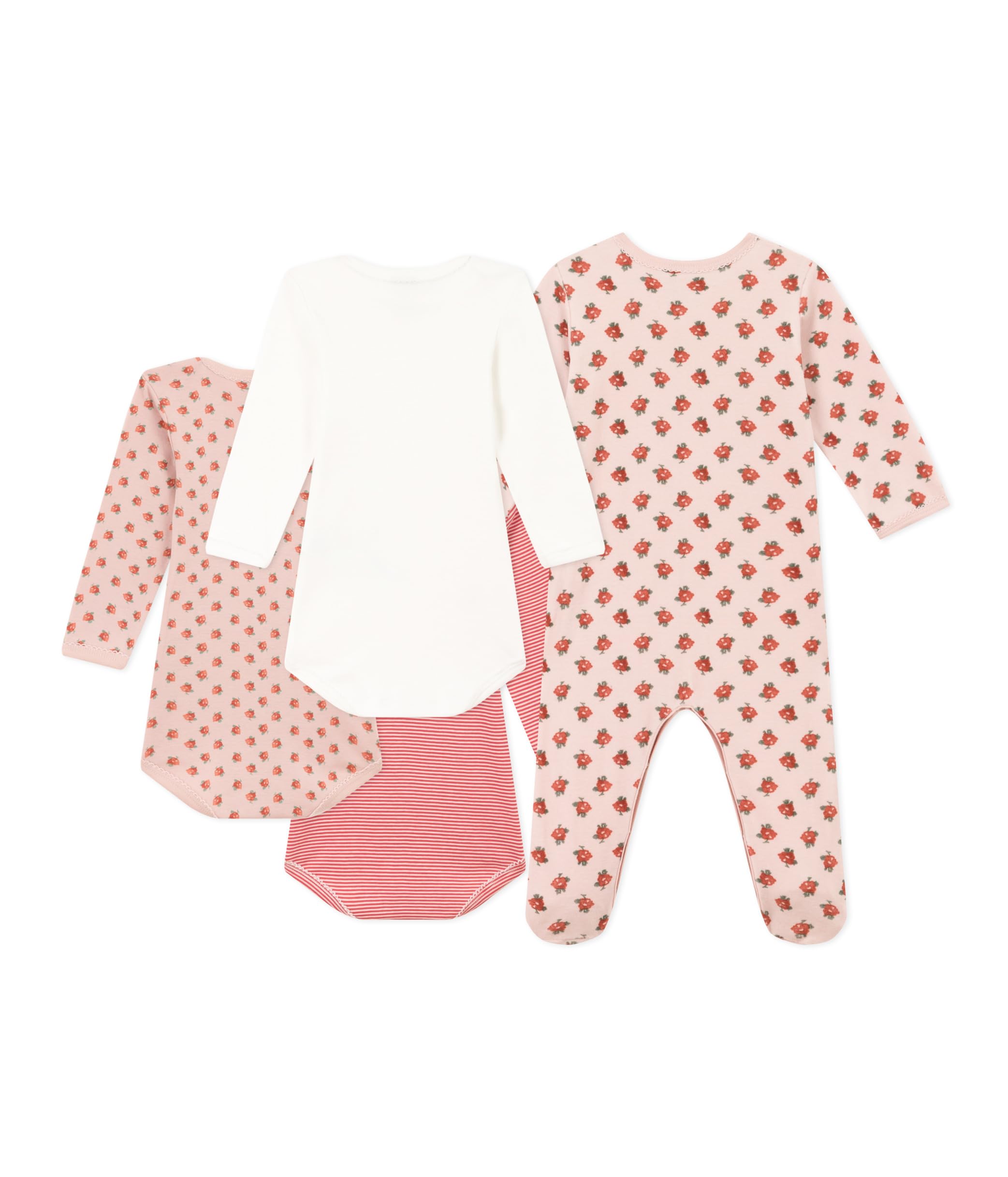 Petit Bateau Sleep good + 3 body varian3M Dziewczyna Dziecko, Wersja 1., 3 miesięcy