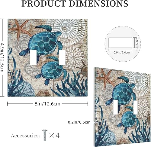 Miniatura 73 de Placa de pared dúplex de receptáculo de dispositivo de 1 gang de madera envejecida blanca gris con veta de tablón, cubierta de enchufe eléctrico de