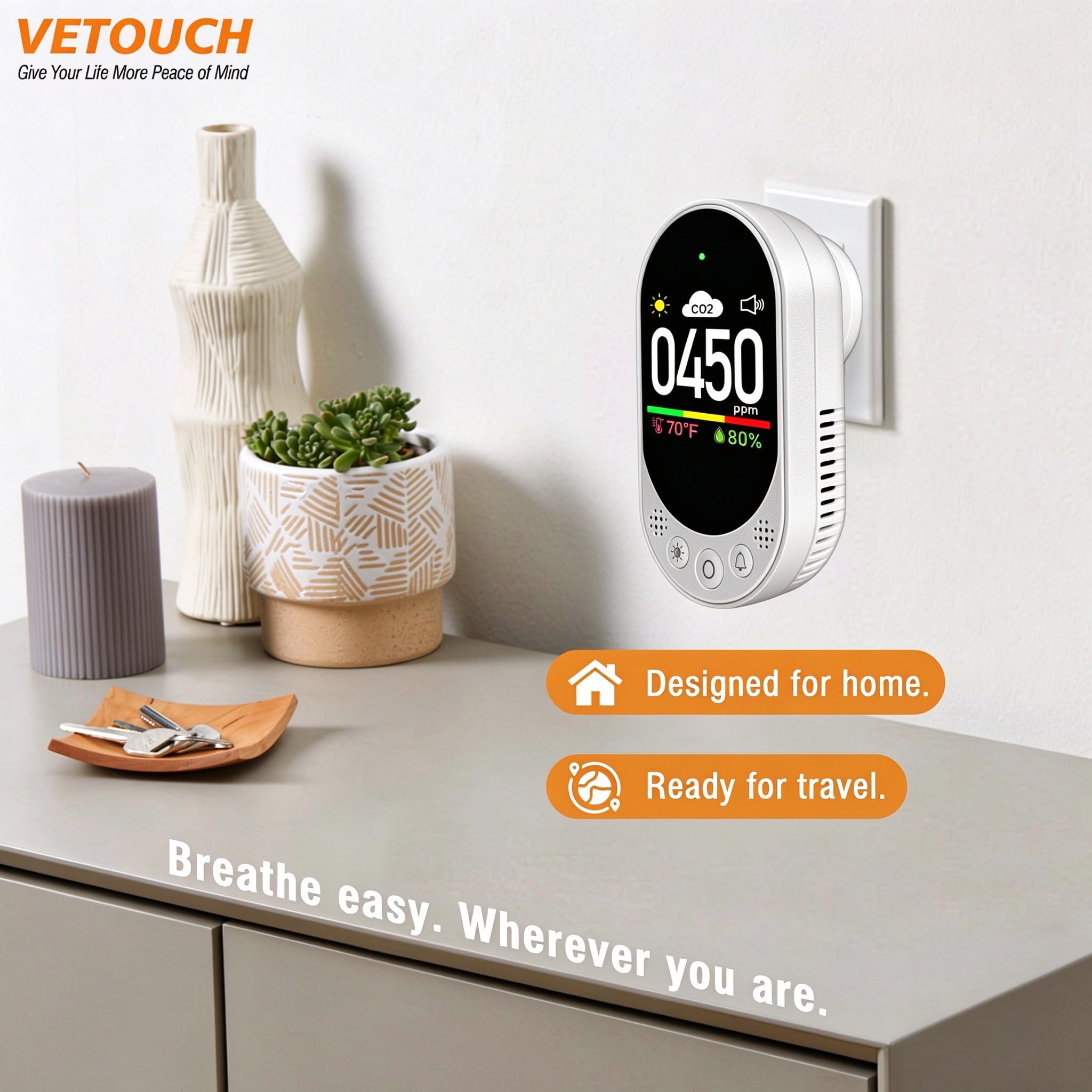 Plug-in CO2 Detector - Air Quality Monitor -8