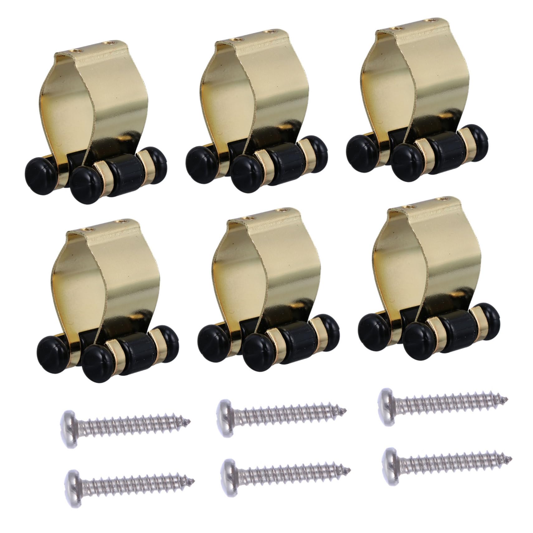 KOMBIUDA Fishing Pole Racks for Wall 6pcs Fishing Rod Holder Straps Universal Clamp for Rods/billiards 18-30mm Easy to Install