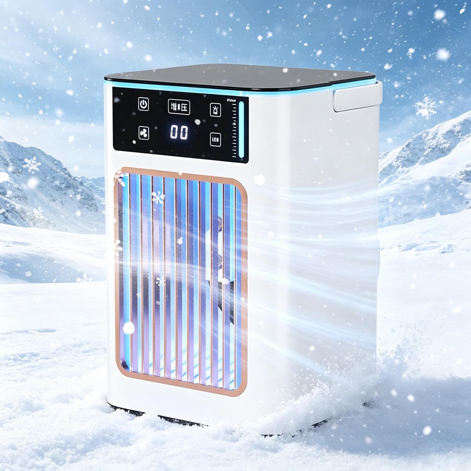Ventilador Personal Portátil 3-Velocidades | Ventiladores Enfriadores Que Soplan Aire Frío Para Verano Interior Hogar Oficina Dormitorio Escritorio Residencia Viaje