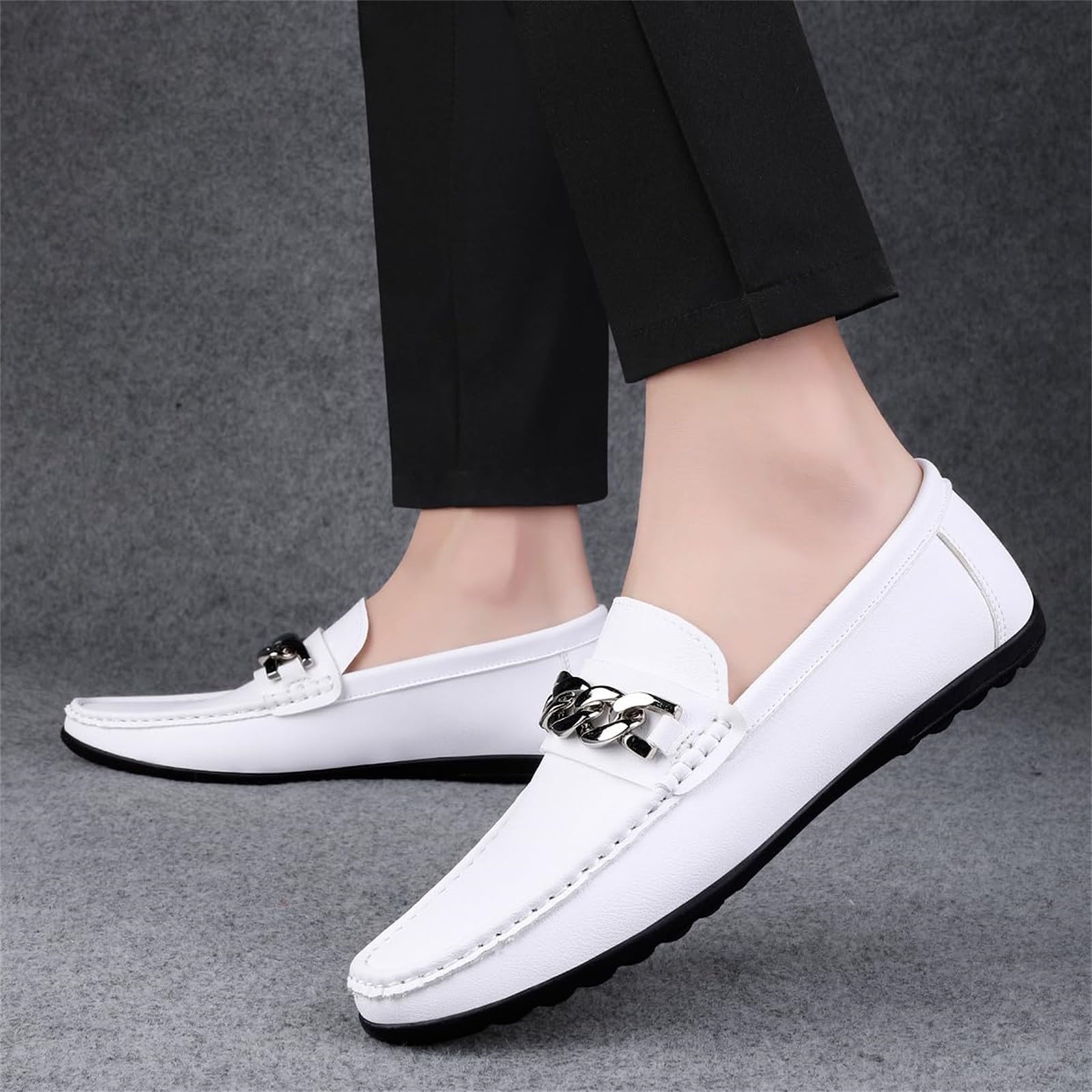 Mocasines de cuero suave para hombre, mocasines deslizantes, mocasines de conductor, mocasines clásicos, planos clásicos, zapatos de conducción, zapatos de trabajo, zapatos de negocios, zapatos de