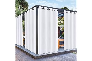 PureFit Outdoor White Curtains: The Perfect Addition to Any Patio or Porch