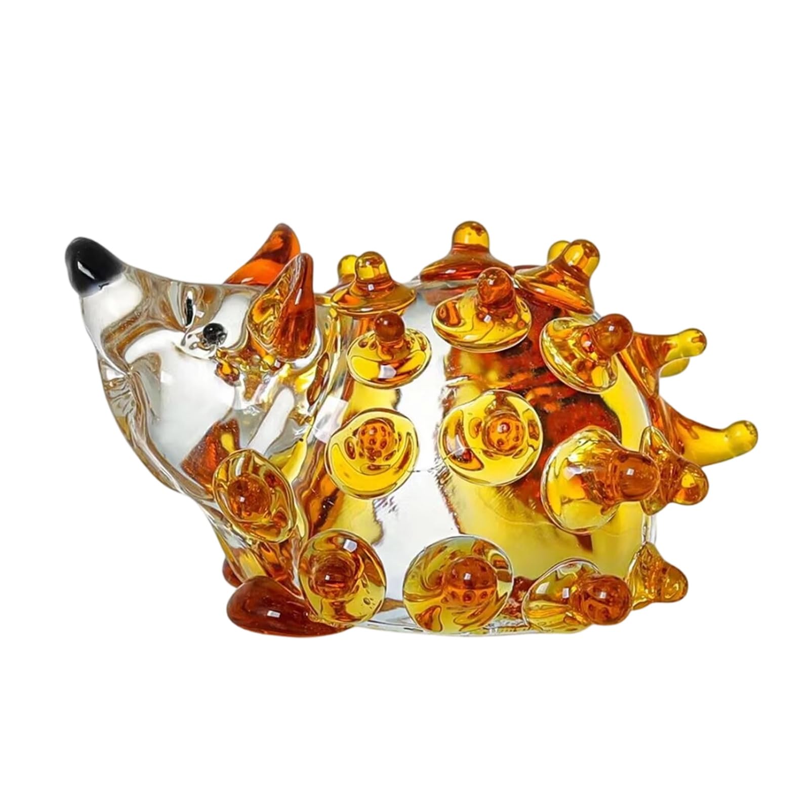 Miniature Glass Hedgehogs Animal Figurine Gifts for Women Valentine for Crystal Animal Decoration Crystal Sculpture