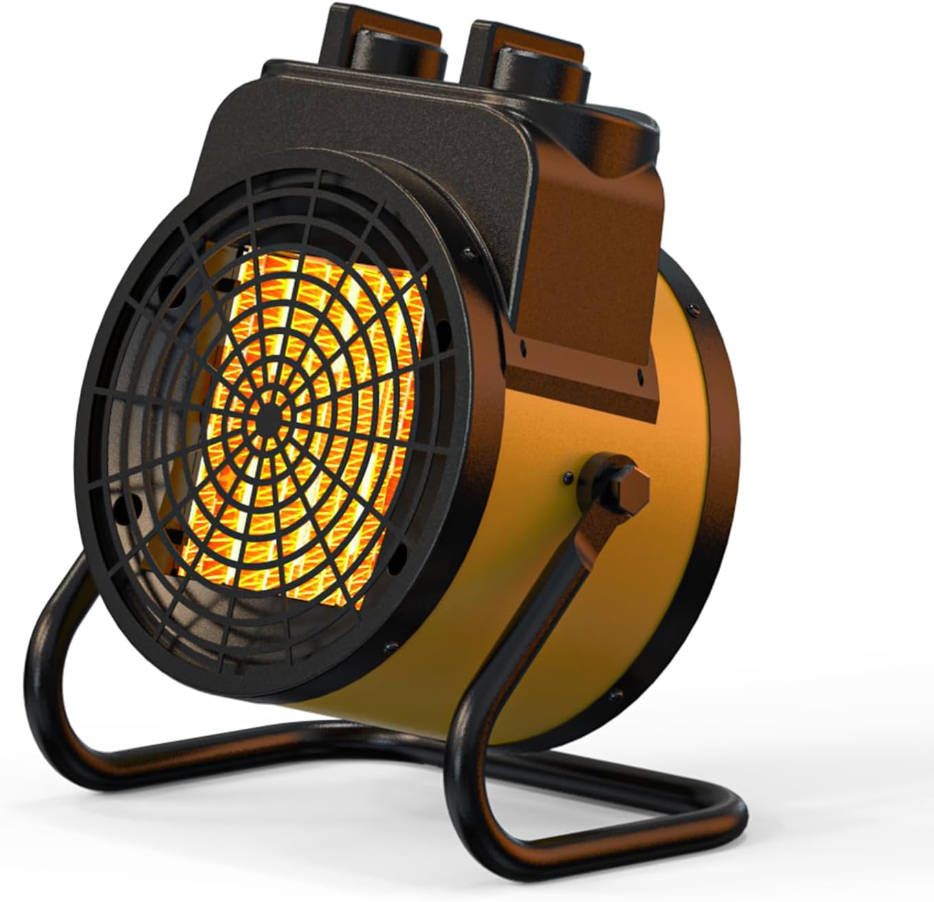 TRUSTECH Greenhouse Heater, 1500W Outdoor Electric Heater, 3S Heating &3 Heat Modes, Overheat Protection, 90° Tilt, Portable Outdoor Heaters for Patio, Green House, Flower Room, Workplace