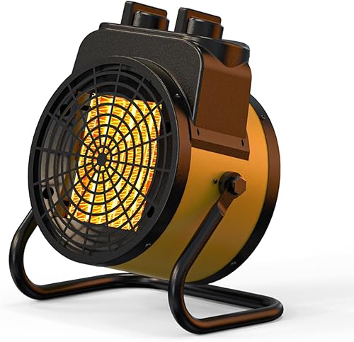 TRUSTECH Calentador de invernadero, calentador eléctrico para exteriores de 1500 W, calefacción 3S y 3 modos de calor, protección contra