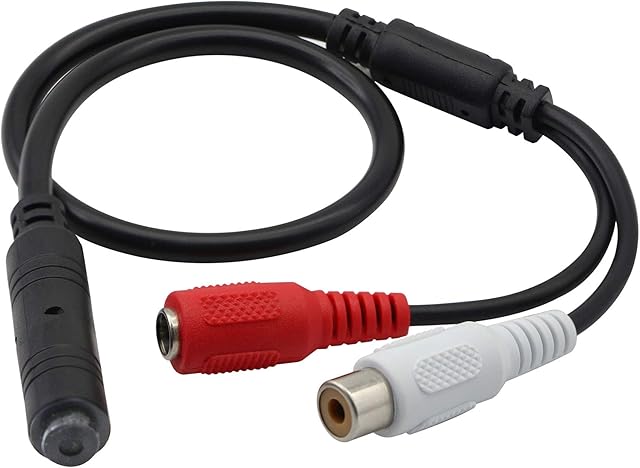 High Sensitive Mini Audio Pickup Security CCTV Microphones With Power Cord and Audio Cable for External Camera Sound