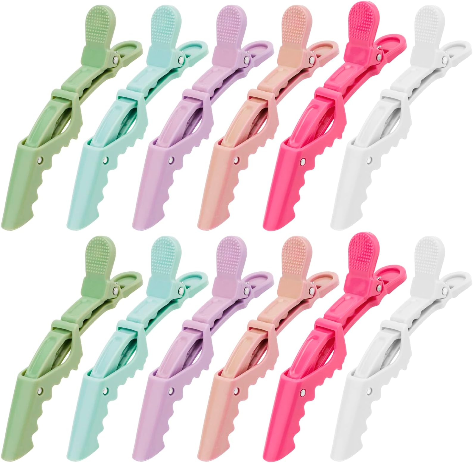 12Pcs Alligator Clips for Hair Sectioning and Styling - Style A Professional Hair Accessories for Salon and Home Use
