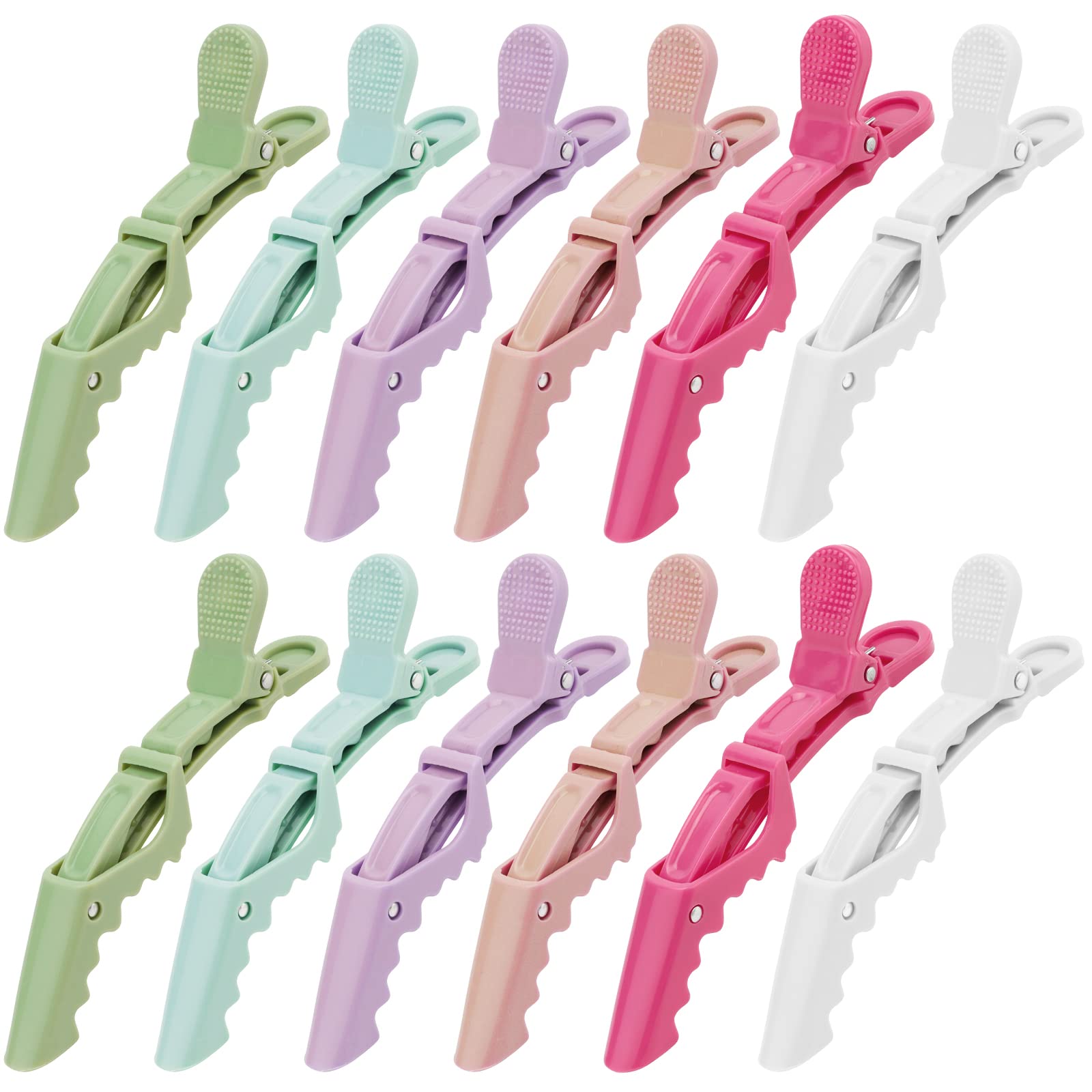 12Pcs Alligator Clips for Hair Sectioning and Styling - Style A Professional Hair Accessories for Salon and Home Use